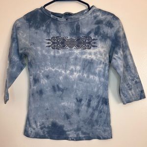 Blue Tie Dye Harley Davidson Shirt
